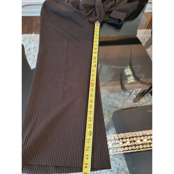 International Concepts Womens Black Stiped Polyester Mid Rise Dress Pant Size 14 - Picture 11 of 11
